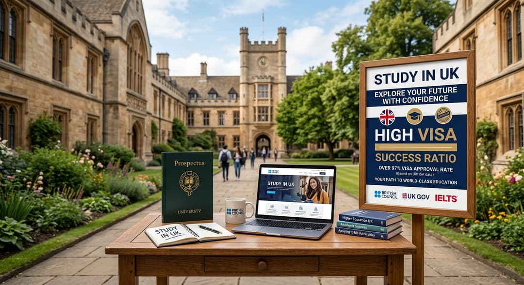 Study in UK with high visa success ratio